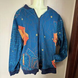 Marvel Black Panther Wakanda Forever Reversible Bomber Jacket XXL | Zip Front